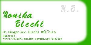 monika blechl business card